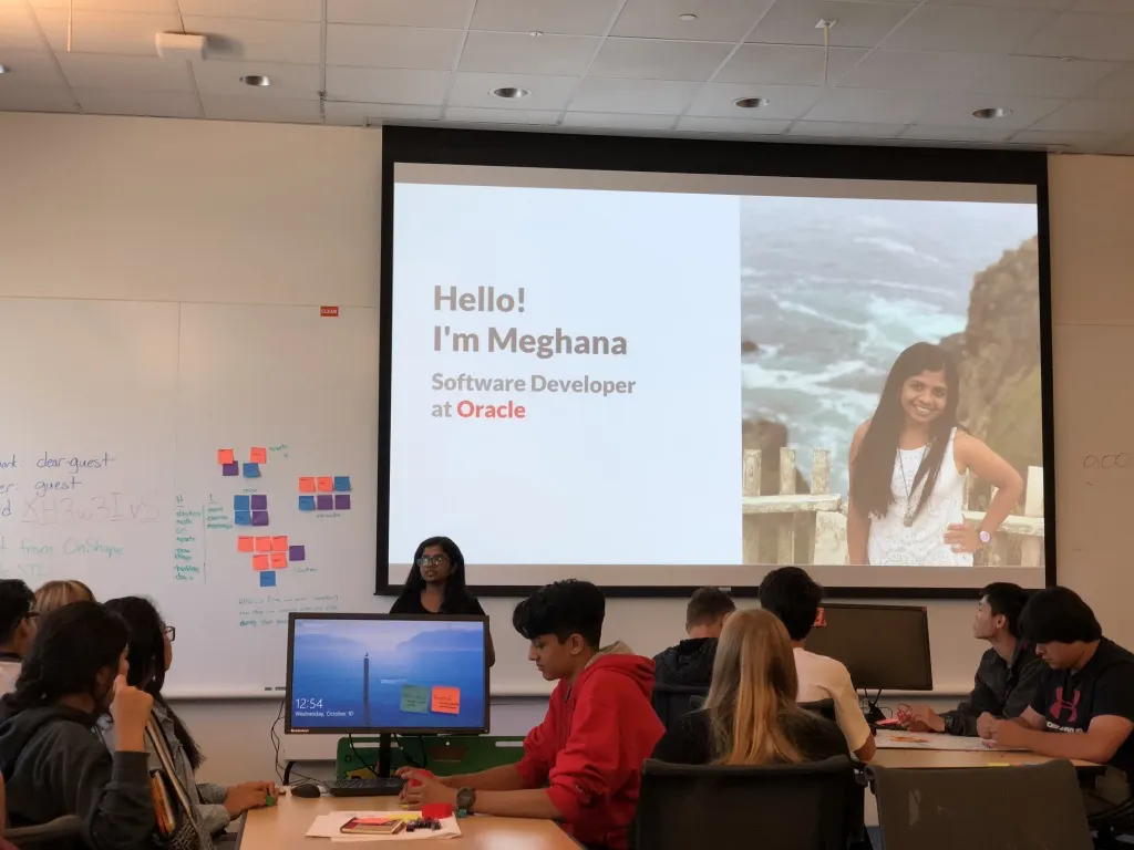 That's me (behind the desktop) talking